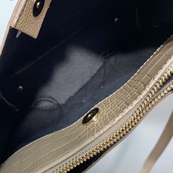 Valentina Fiore aligator crocodile beige bag - Picture 5 of 14